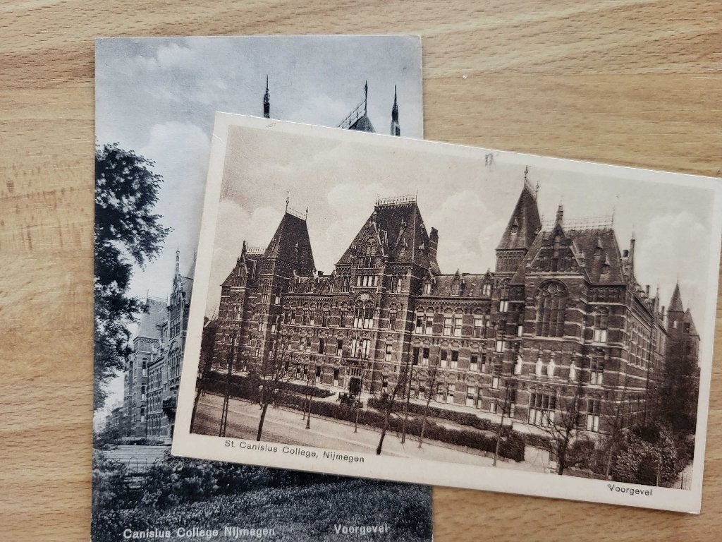 ansicht Canisius College NIJMEGEN (2x), Ophalen of Verzenden, Voor 1920, Gelderland