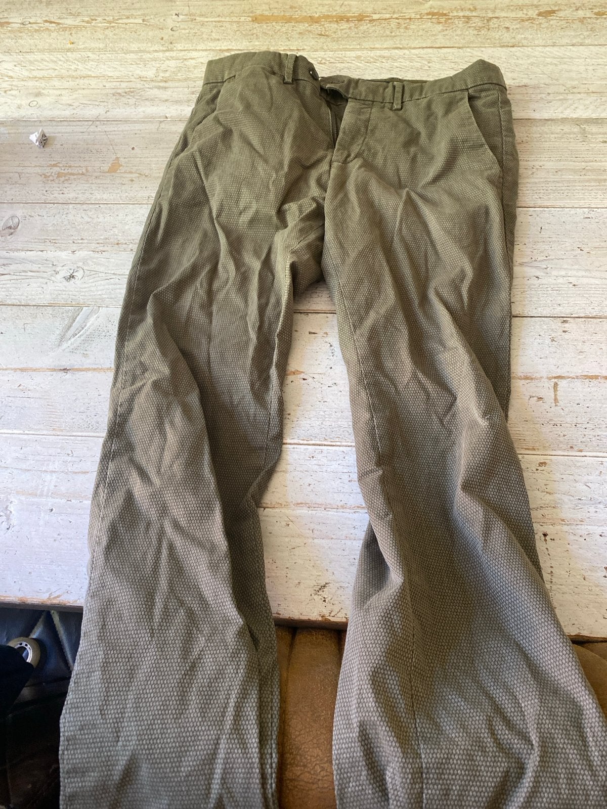 Celio C25 Slim W32 Herenbroek - Groen, Kleding | Heren, Ophalen of Verzenden, Gedragen, Overige maten, Groen