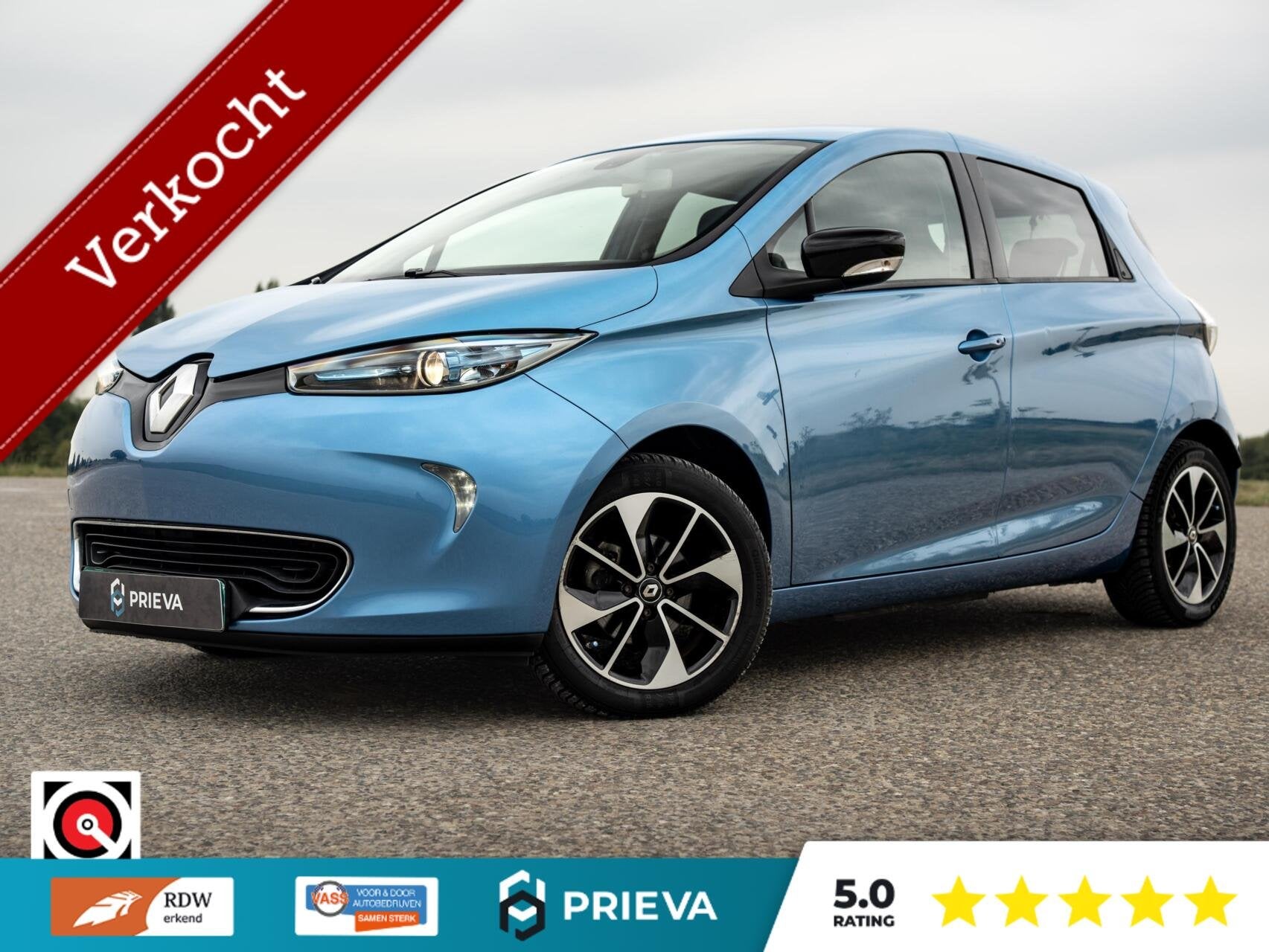 Renault Zoe R110 Iconic 41 kWh HUURACCU | Apple/Android | ca, Auto's, Renault, Dealer onderhouden, Stof, Gebruikt, 41 kWh