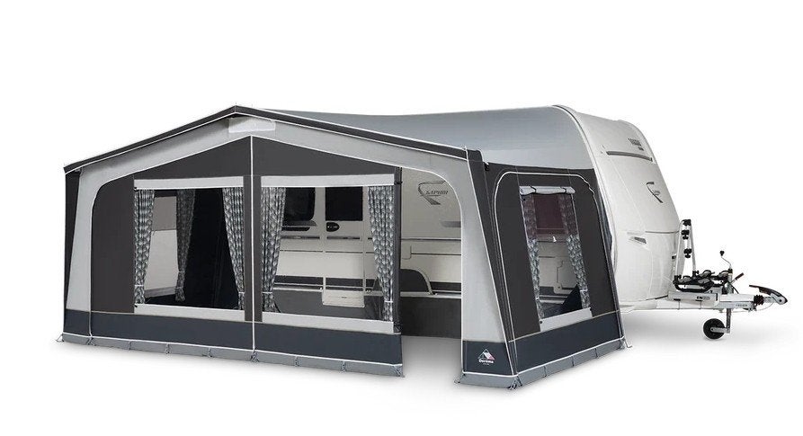 Dorema Monza XL 300 voortent met Fibre Tech frame (nieuw), Caravans en Kamperen, Voortenten en Luifels, Ophalen of Verzenden, Nieuw