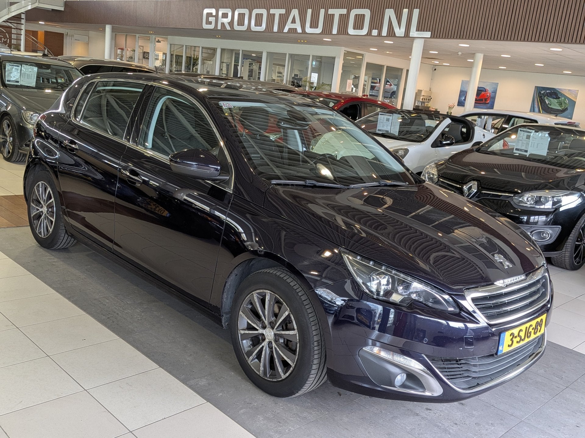 Peugeot 308 1.6 THP Première Panoramadak, Airco, Cruise Con, Auto's, Peugeot, Euro 5, Stof, Gebruikt, Zwart