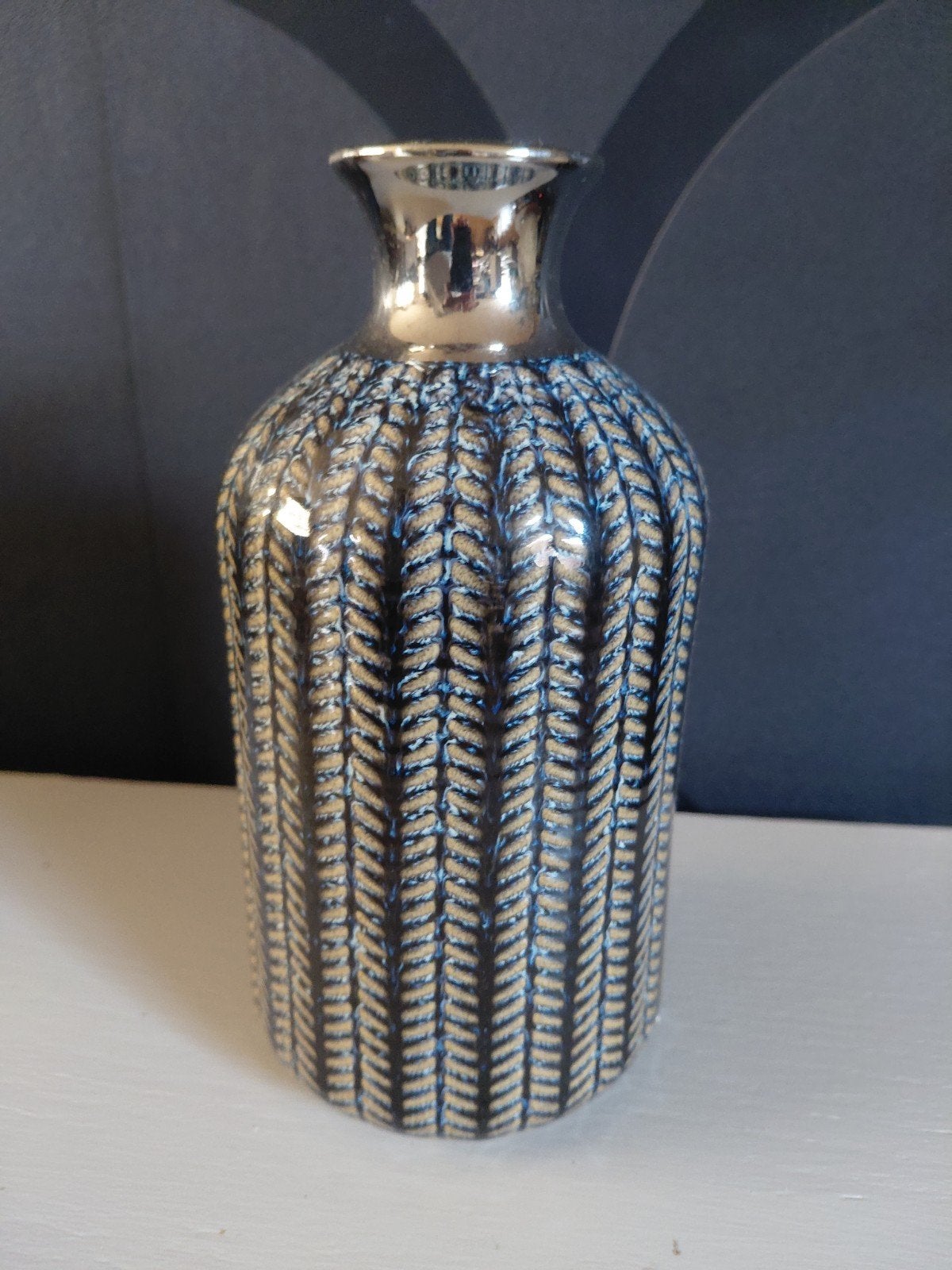 Coco Maison vaasje blauw goud, Ophalen of Verzenden