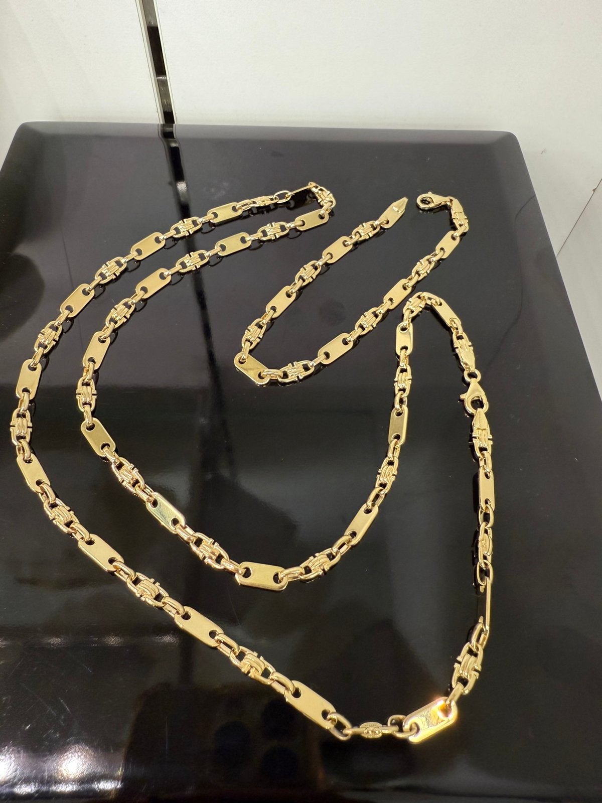 14k gouden kingsley ketting en armband massief, Ophalen of Verzenden, Nieuw, Goud, Goud