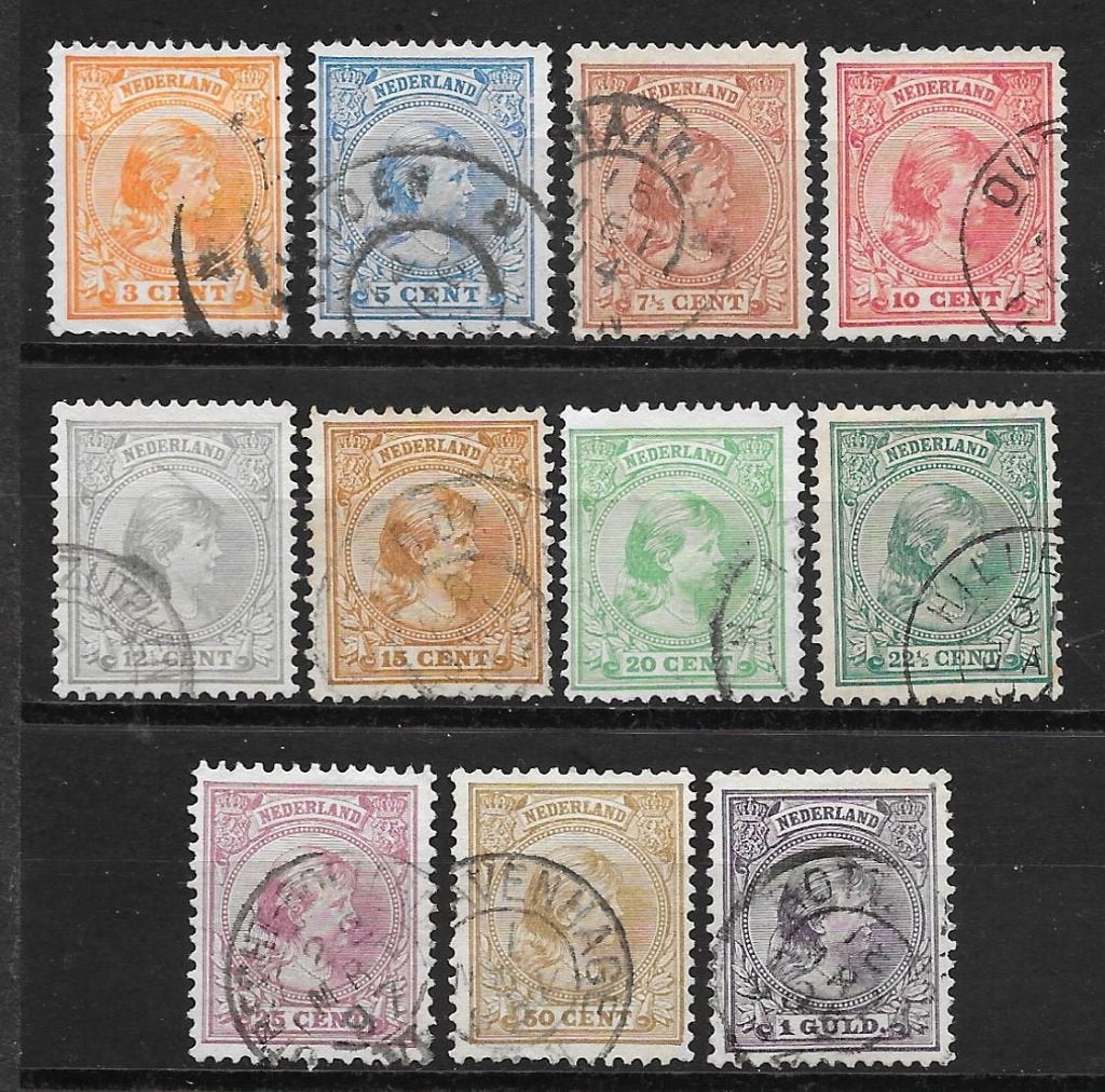 Nvph 34-44 gebruikt cw 178,00 D, Postzegels en Munten, Ophalen of Verzenden