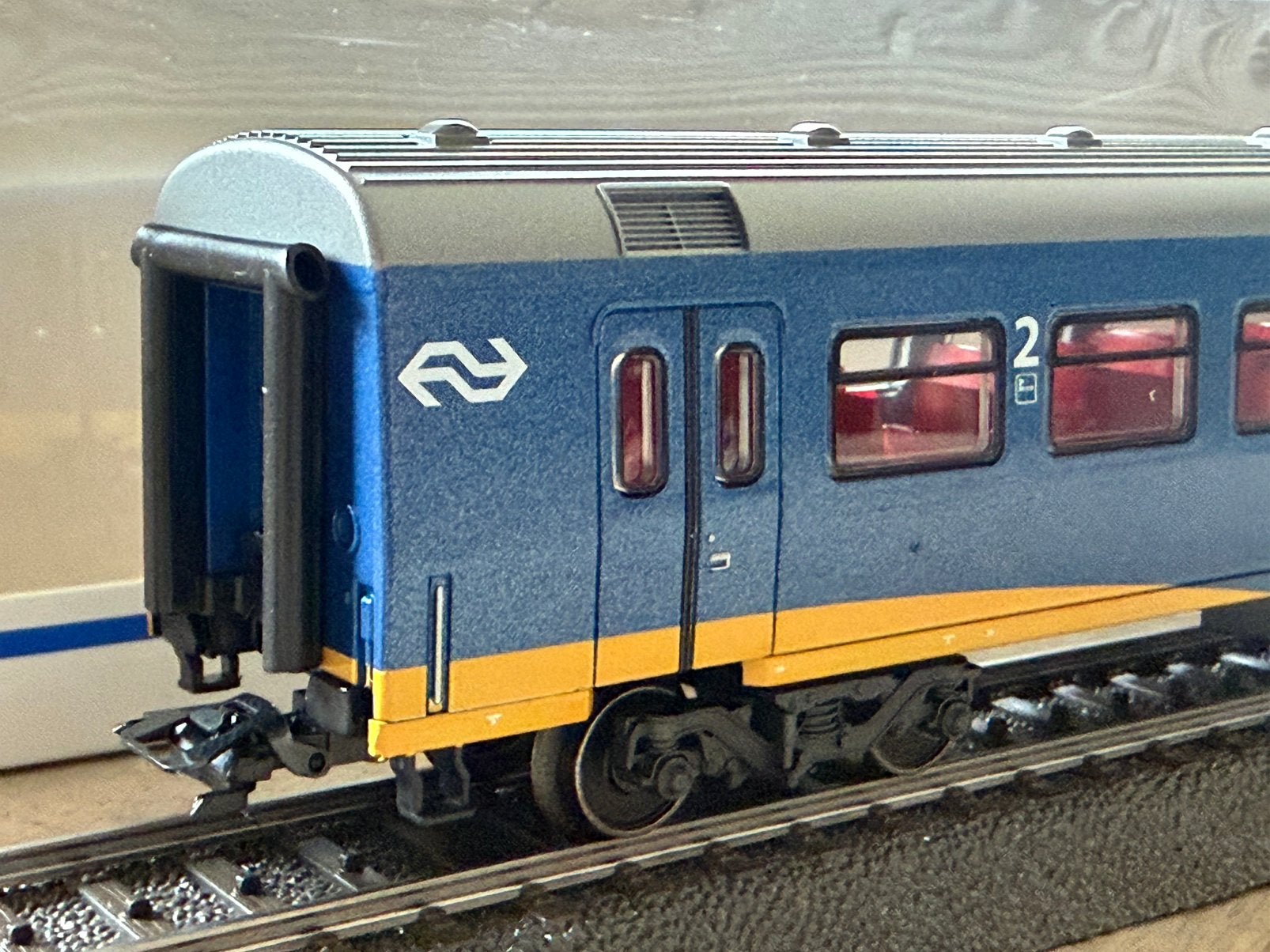 Märklin HO 42642 IC+ rijtuig 2e klasse van de NS, Wisselstroom, Ophalen of Verzenden, NS, Märklin