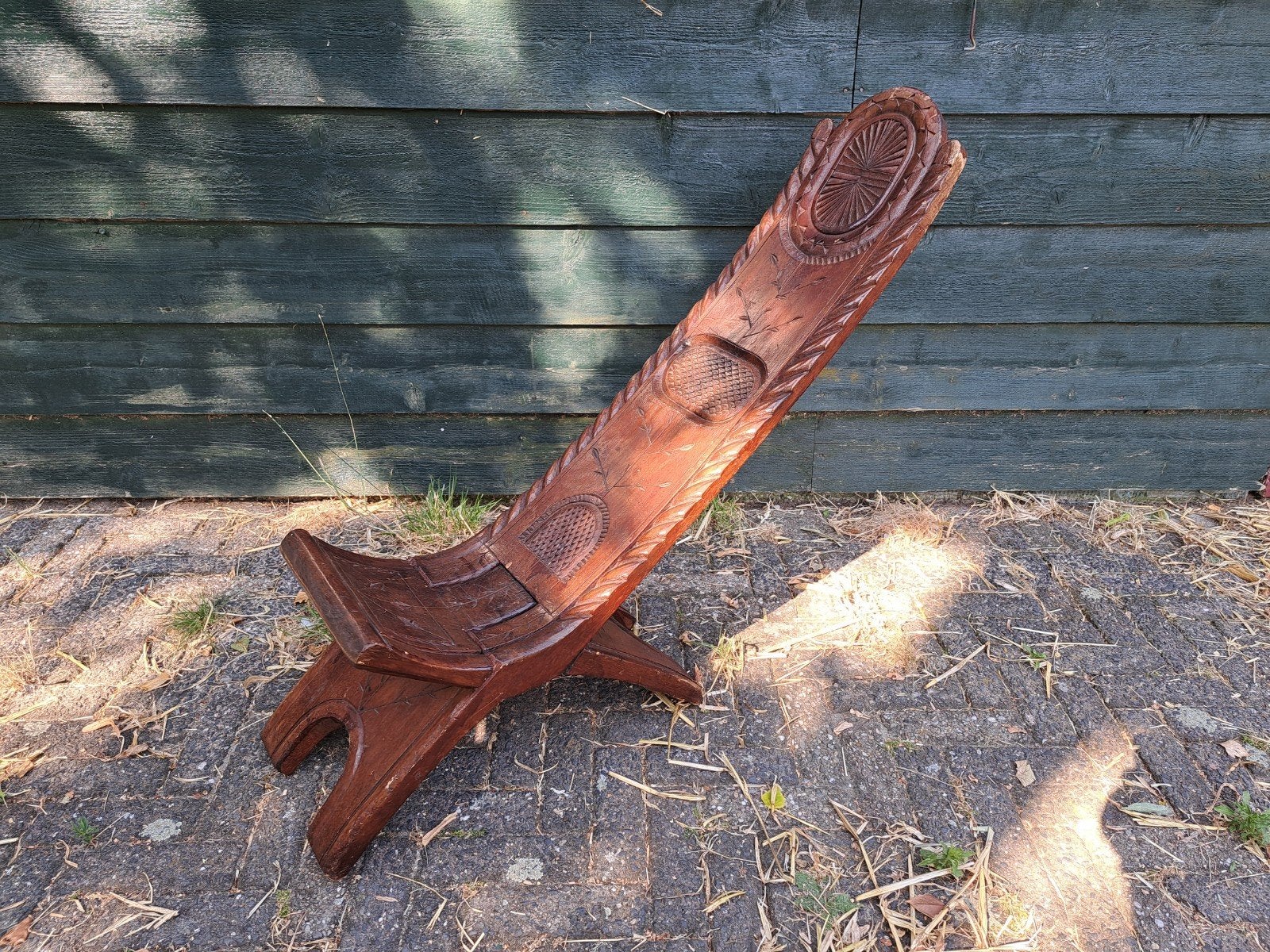 Unieke Handgesneden Afrikaanse Houten Stoel, Antiek en Kunst, Kunst | Niet-Westerse kunst, Afrika, Ophalen, Hout