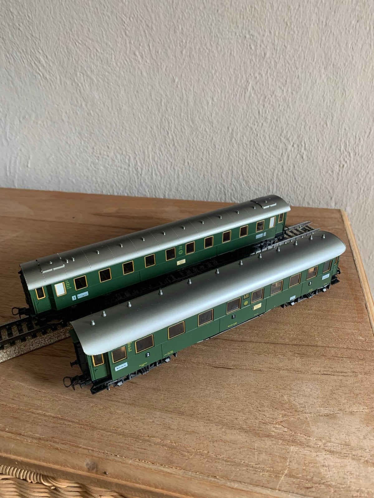 Märklin DRG 4141/4143 wagons - Set van 2 rijtuigen + dozen, Wisselstroom, Gebruikt, Wagon, Ophalen of Verzenden