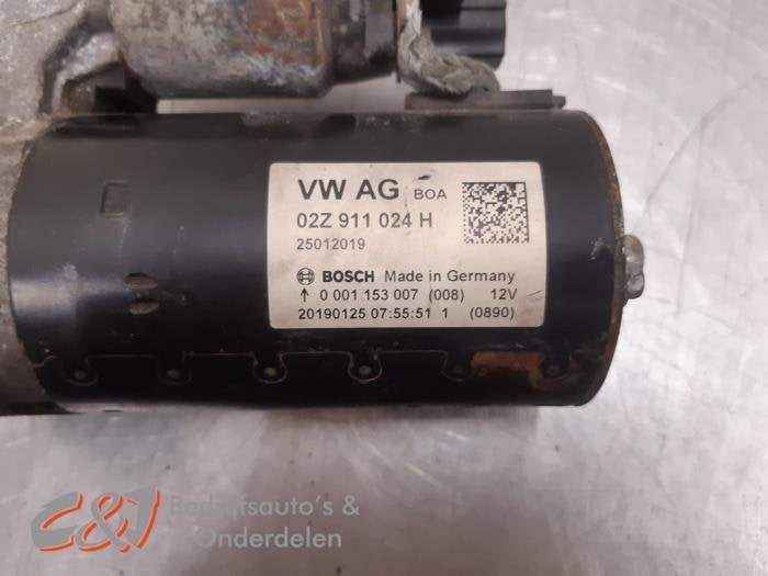 Startmotor van een Volkswagen Caddy, Gebruikt, -, Volkswagen, -