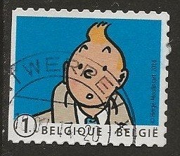 Belgie 33, Kuifje, Postzegels en Munten, Verzenden, Gestempeld