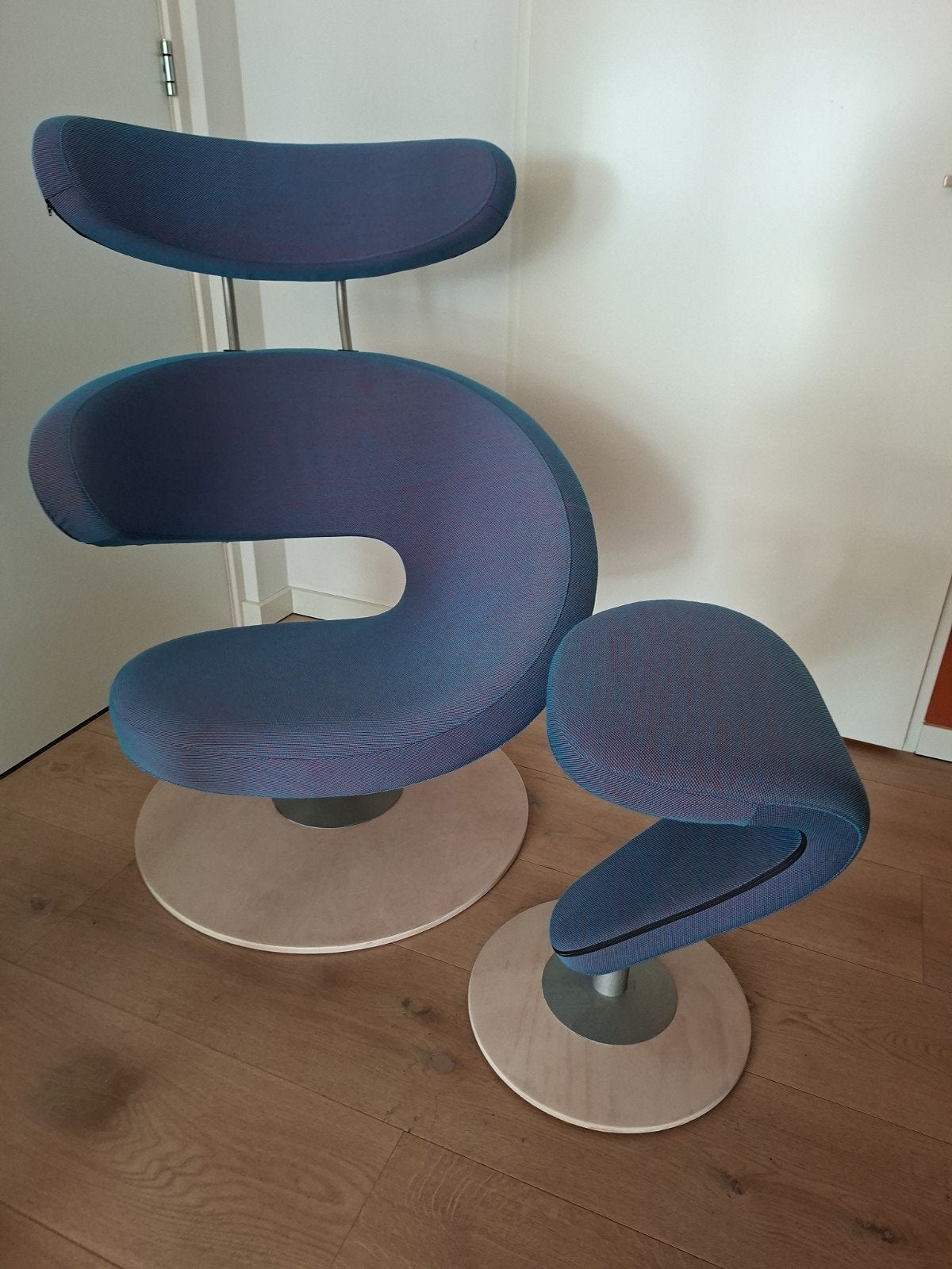 Stokke Peel Fauteuil - Blauw - Zo goed als nieuw, Ophalen, 75 tot 100 cm, Zo goed als nieuw, 75 tot 100 cm