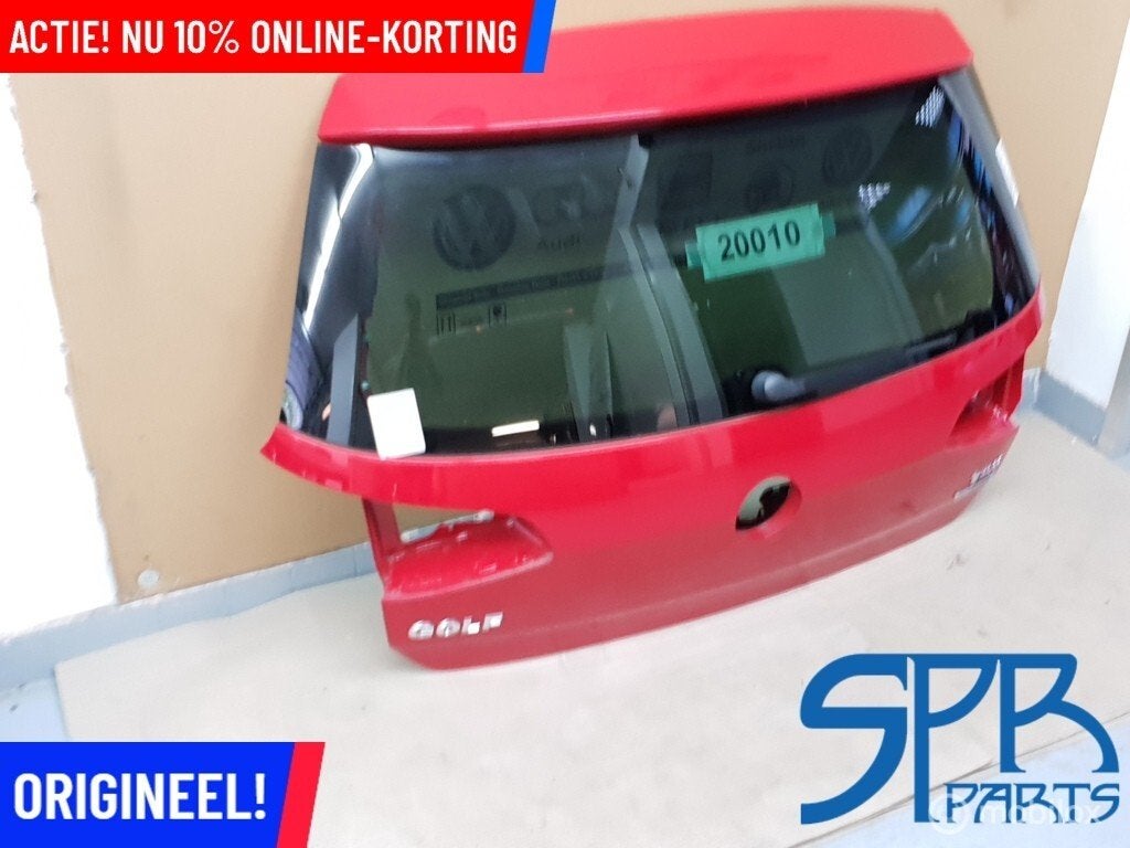 GOLF 7 VII Achterklep PRIVATE GLASS DONKER Tornadorood LY3D