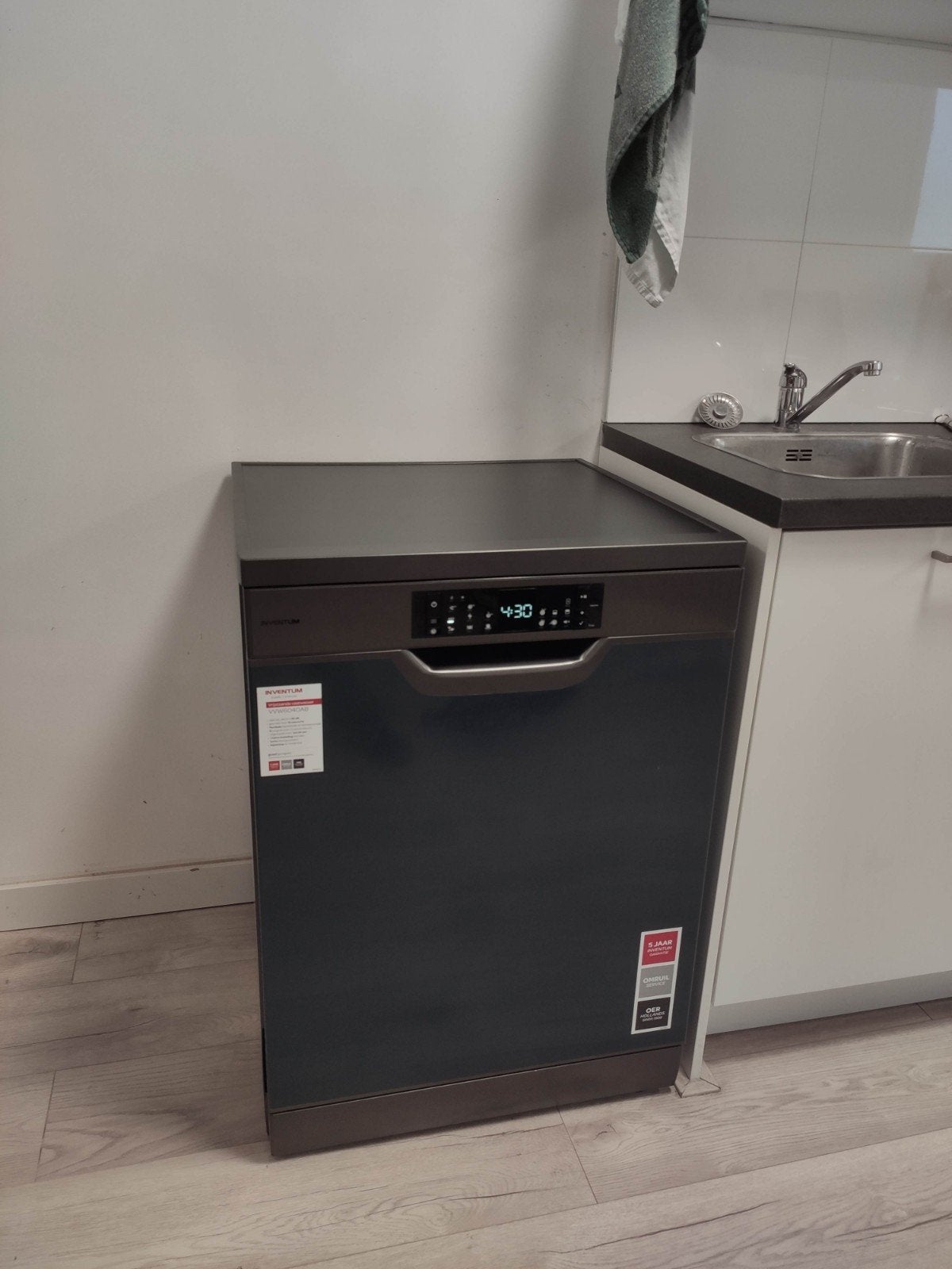 Inventum VVW6040AB, Witgoed en Apparatuur, Vaatwasmachines, Minder dan 85 cm, Eco programma, Minder dan 10 liter, Ophalen of Verzenden