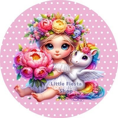 lf1070 ouwel meisje 20x4,7cm eetbare cupcake rondjes vers, Ophalen of Verzenden, Nieuw, Cupcakes, Versiering