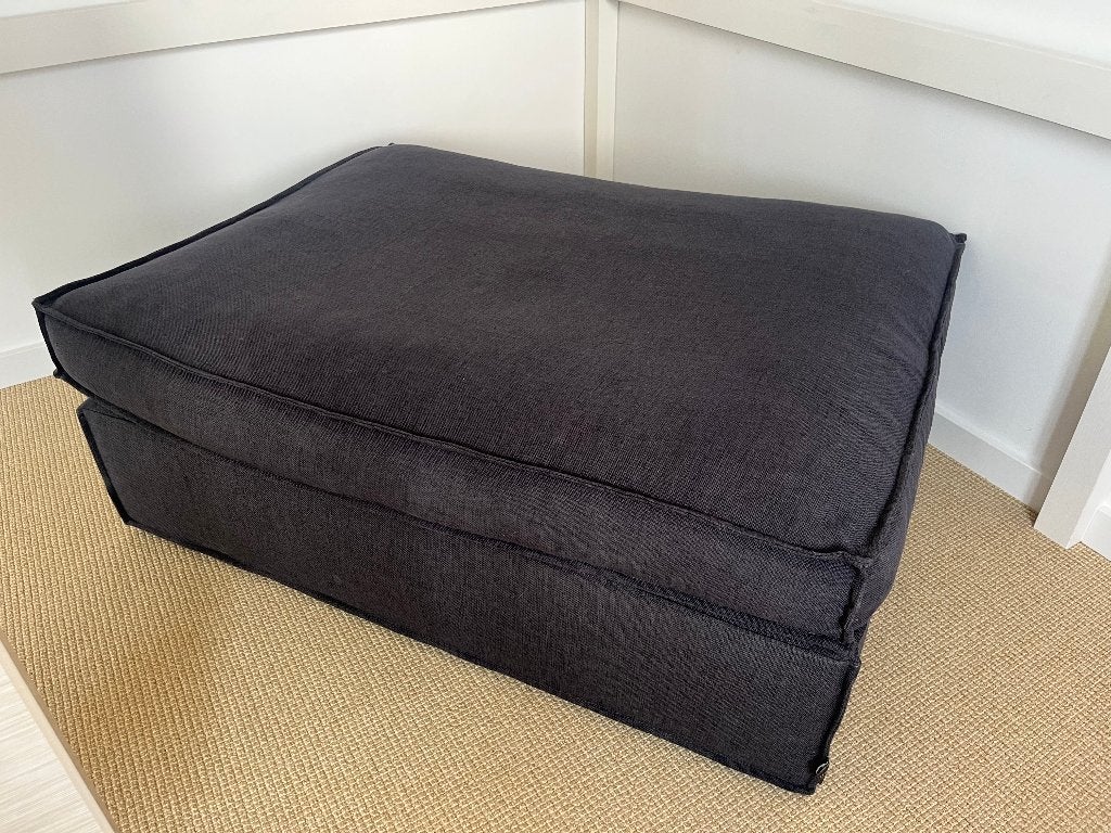 Hocker antraciet, Huis en Inrichting, Ophalen, 75 tot 100 cm, Zo goed als nieuw, 100 tot 125 cm