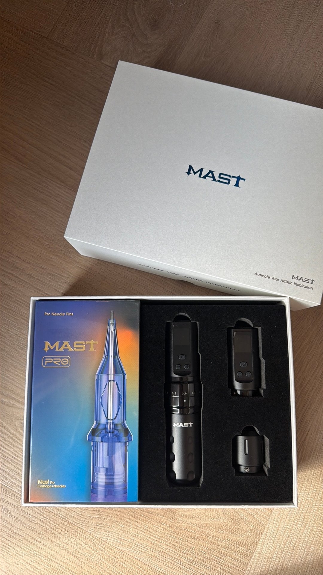 Mast Pro Tattoo Machine Set oplaadbaar + extra accu - Nieuw, Ophalen of Verzenden, Nieuw, Overige typen
