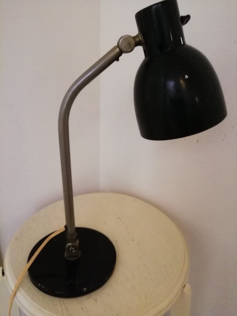 Hala Zeist, model 98 zwarte tafel-/bureaulamp ~ jaren '50, Ophalen of Verzenden