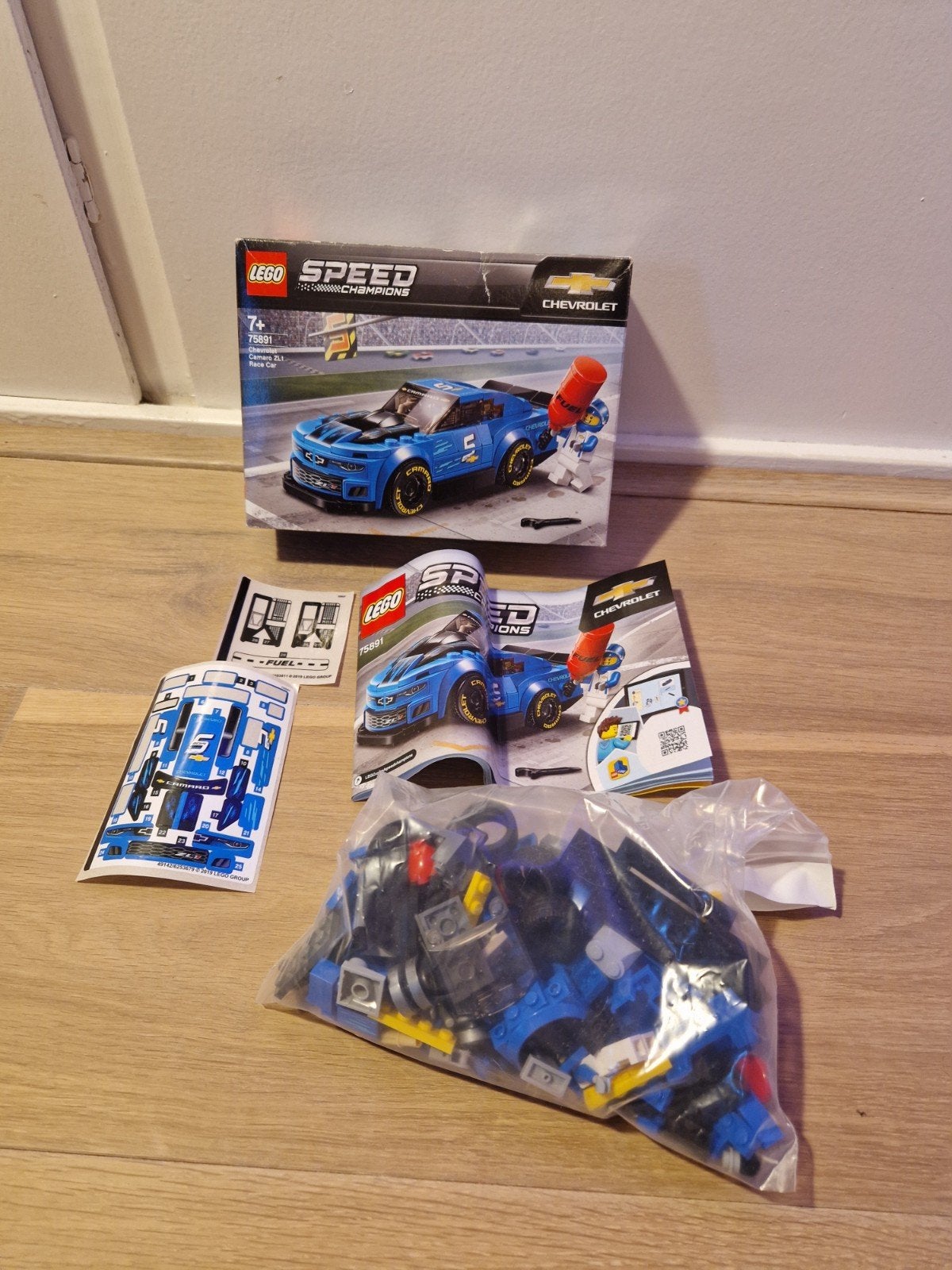 LEGO Speed Champions 75891 Chevrolet Camaro ZL1 Race Car, Lego, Zo goed als nieuw, Speed Champions, Ophalen of Verzenden