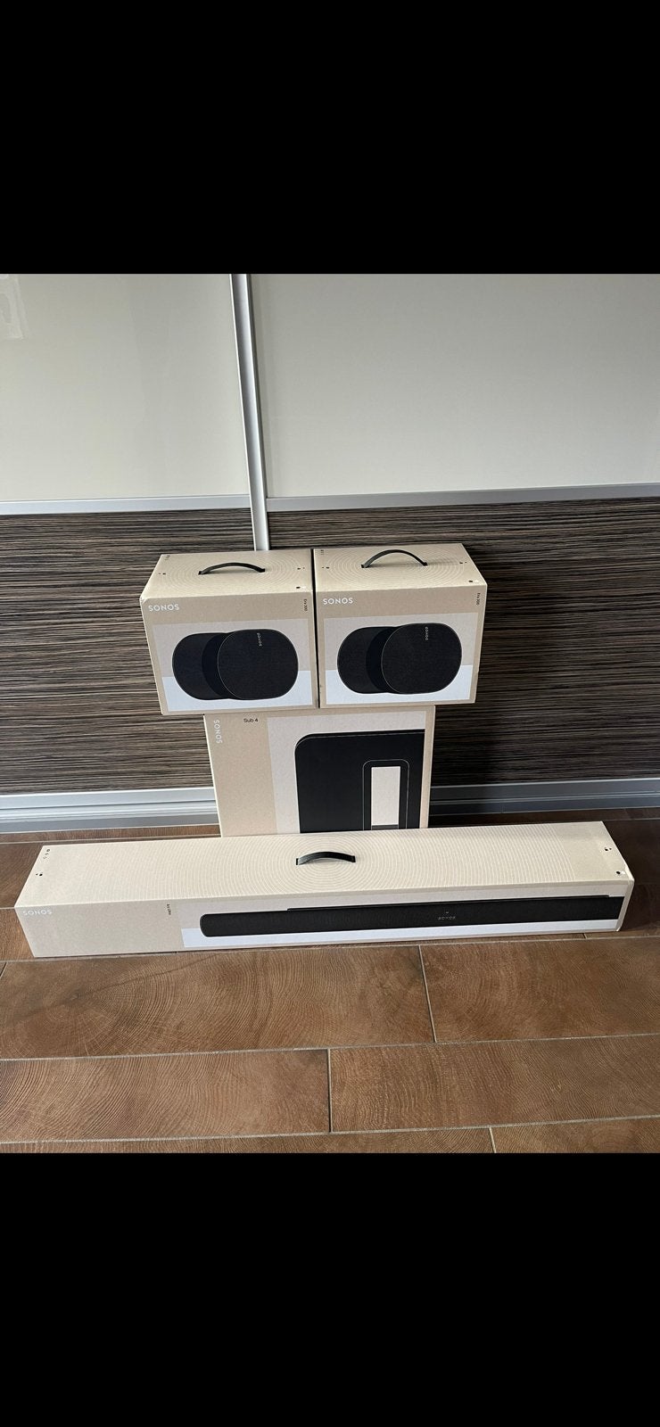 Sonos Surroundset: Arc Ultra, Sub 4 & 2 Era 300 (Wit/Zwart), Ophalen of Verzenden, Nieuw, Soundbar, Overige merken