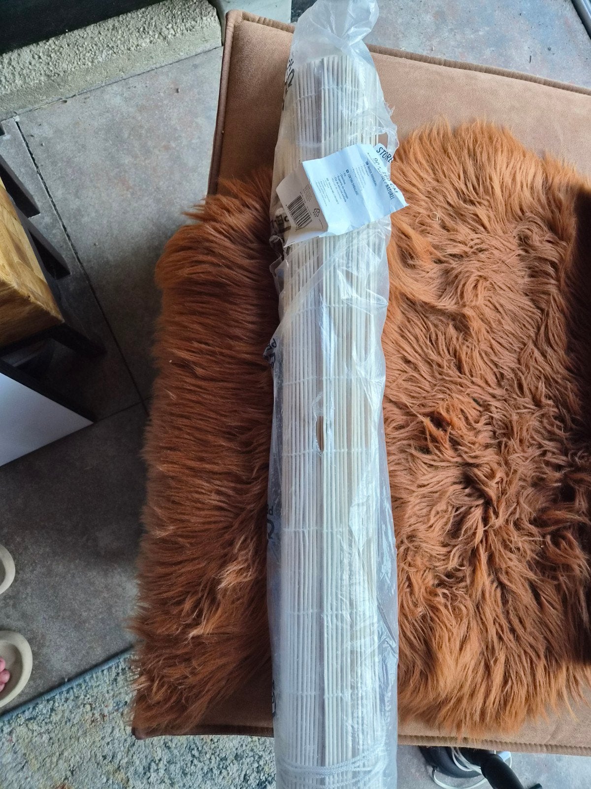 Nieuw Bamboe Rolgordijn 90x160 cm - Naturel, Ophalen, Inclusief montageonderdelen, Beige, Nieuw