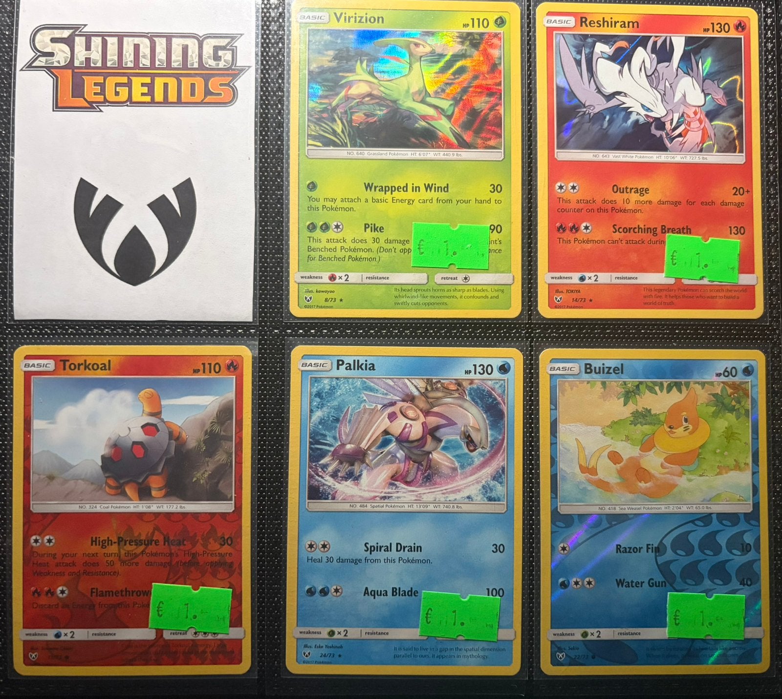 Shining Legends Pokemon kaarten, Ophalen of Verzenden, Zo goed als nieuw, Meerdere kaarten