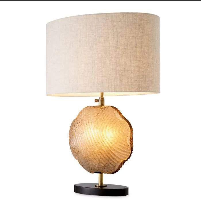 Eichholtz Nuria Tafellamp met Beige Kap, Beige, Overige merken, Nieuw, 69 cm