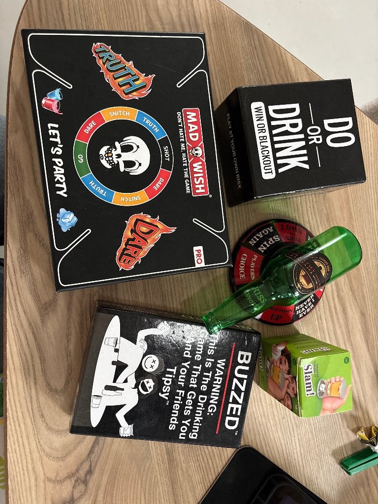 Leuke Drankspelletjes Set voor Feestjes en Gezelligheid, Een of twee spelers, Ophalen of Verzenden, Gebruikt, Diverse
