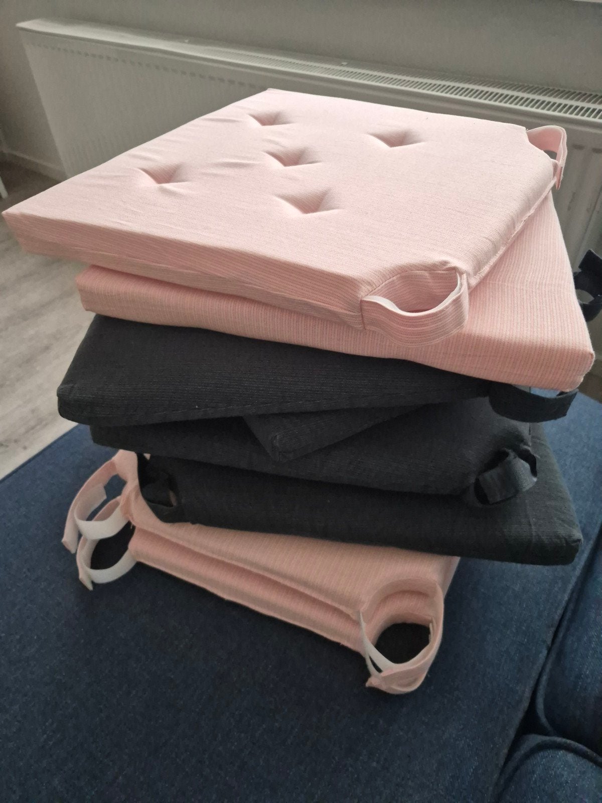 Acht Ikea Justina stoelkussens, Ophalen, Nieuw, Vierkant