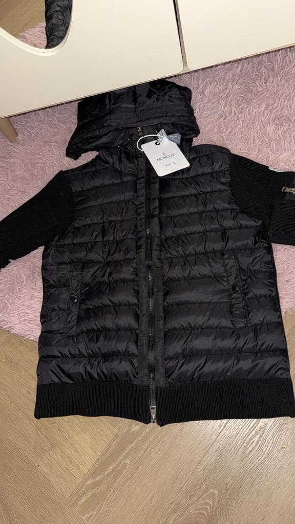 Moncler cardigan maat L, Ophalen of Verzenden, Nieuw, Maat 52/54 (L), Zwart