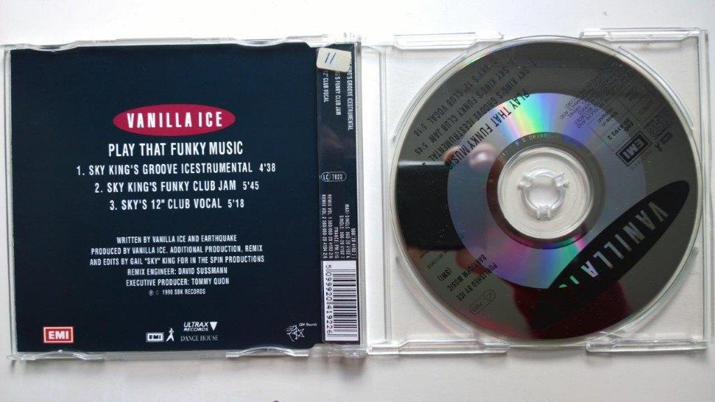 Vanilla Ice - Play That Funky Music, Cd's en Dvd's, Maxi-single, Ophalen of Verzenden, Zo goed als nieuw, 1 single