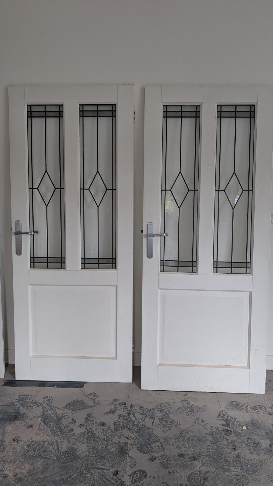 2x Skantrae Essence E040 Glas in lood deur 2015x830mm, Ophalen, Gebruikt, 80 tot 100 cm, Binnendeur