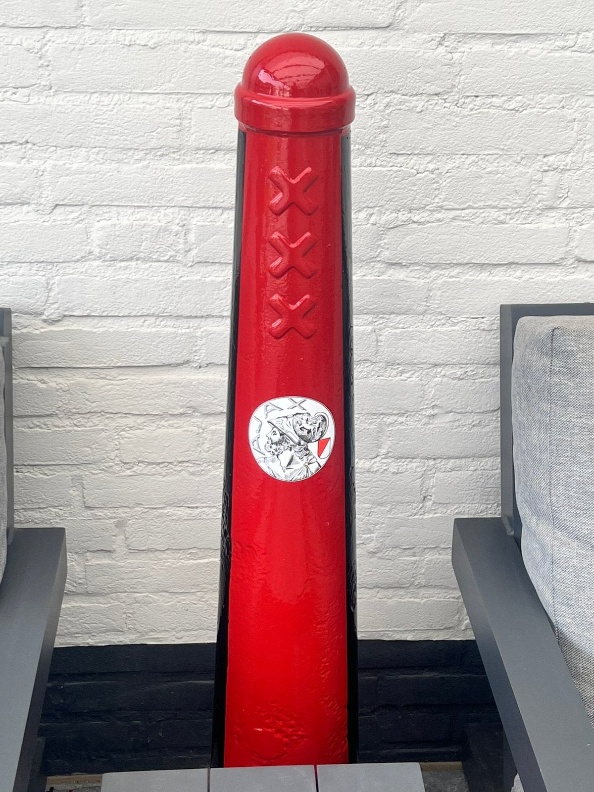 Origineel amsterdammertje XXX Ajax, Tuin en Terras, Ophalen, Zo goed als nieuw, Minder dan 180 cm, Palen