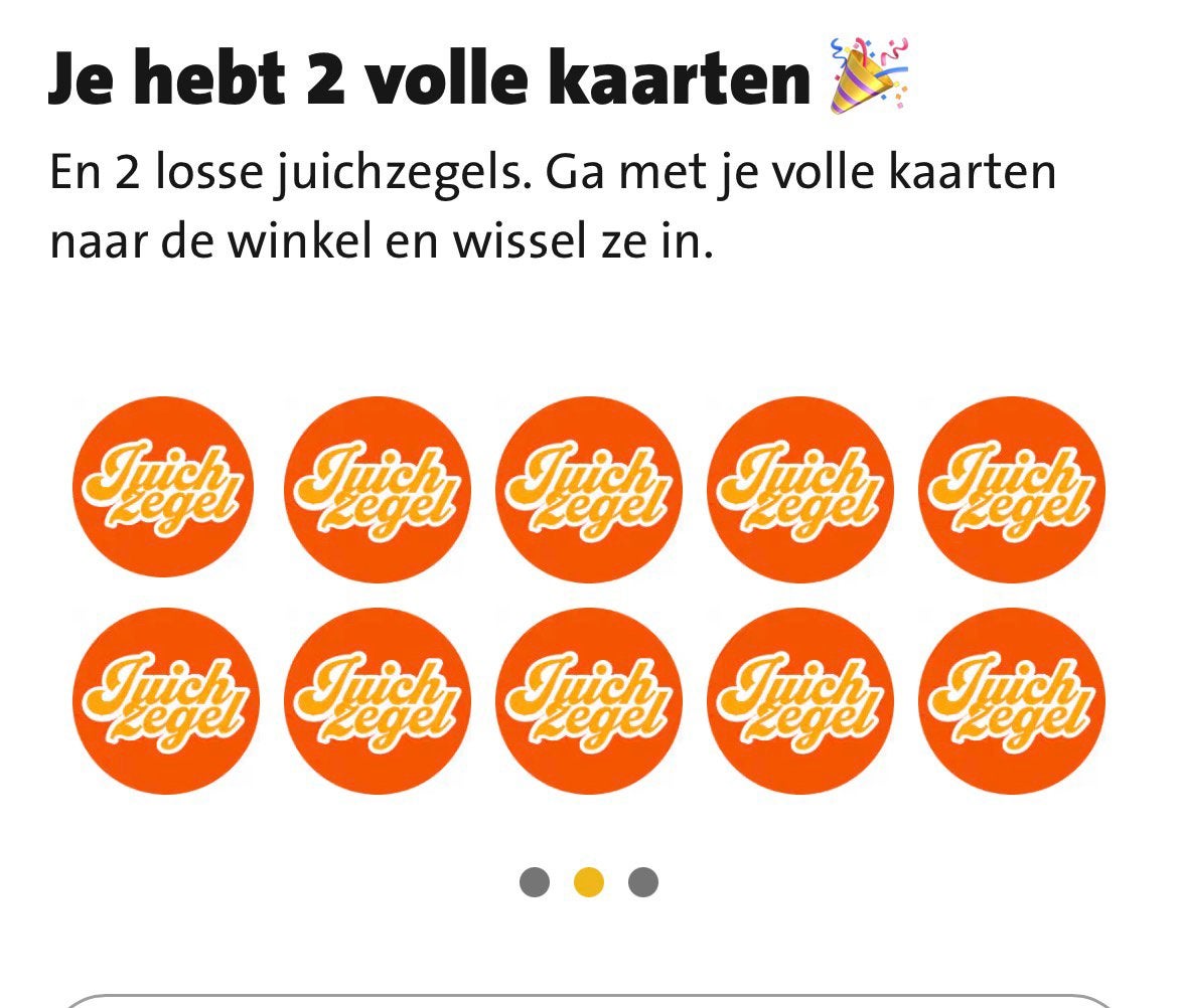 Jumbo juichzegs 2volle kaarten, Jumbo, Ophalen