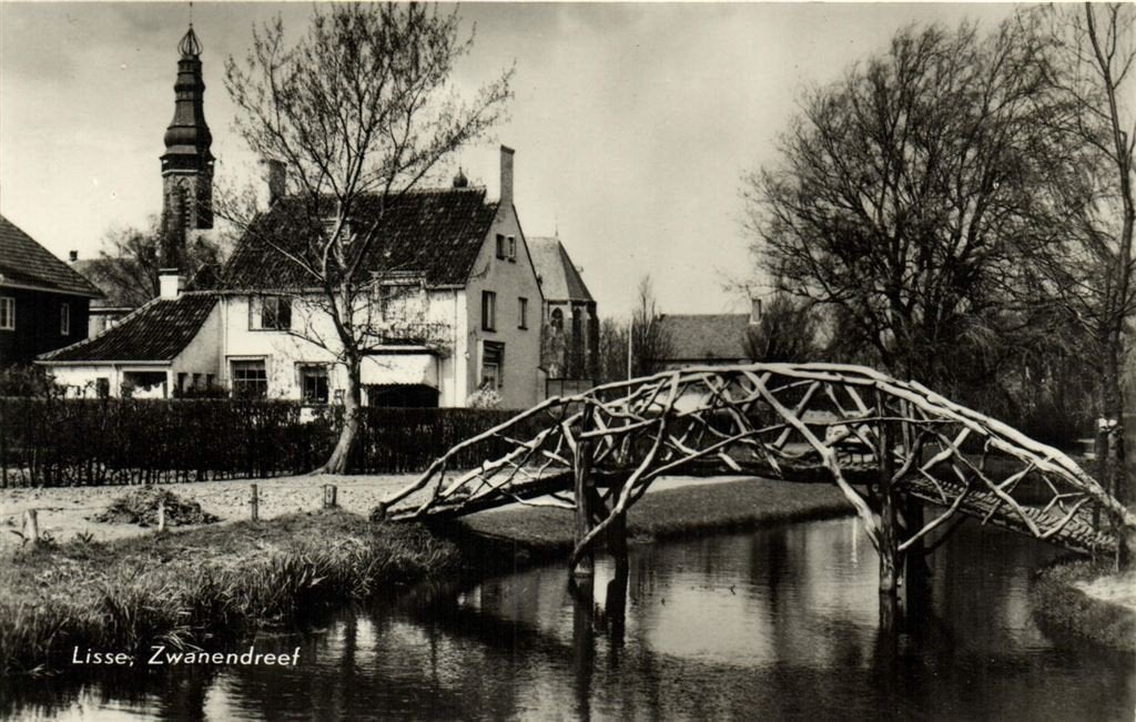 Lisse, Zwanendreef - bruggetje - gelopen, Verzenden, 1960 tot 1980, Gelopen, Friesland