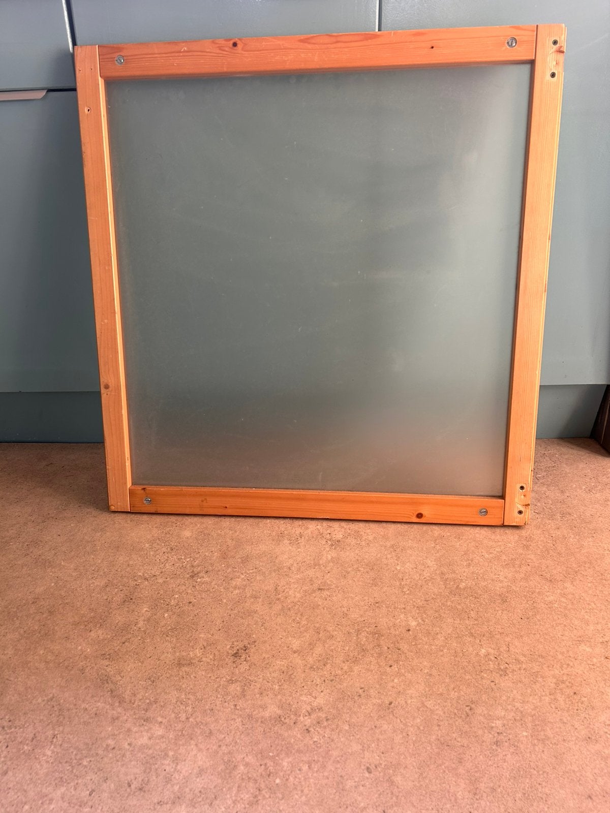 Lundia, melkglazen kastdeur 80x80, Ophalen, Gebruikt, Lundia, 50 tot 100 cm