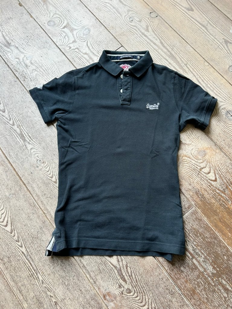 Superdry polo, maat S, blauw / classic polo navy, Blauw, Ophalen of Verzenden, Gedragen, Maat 46 (S) of kleiner