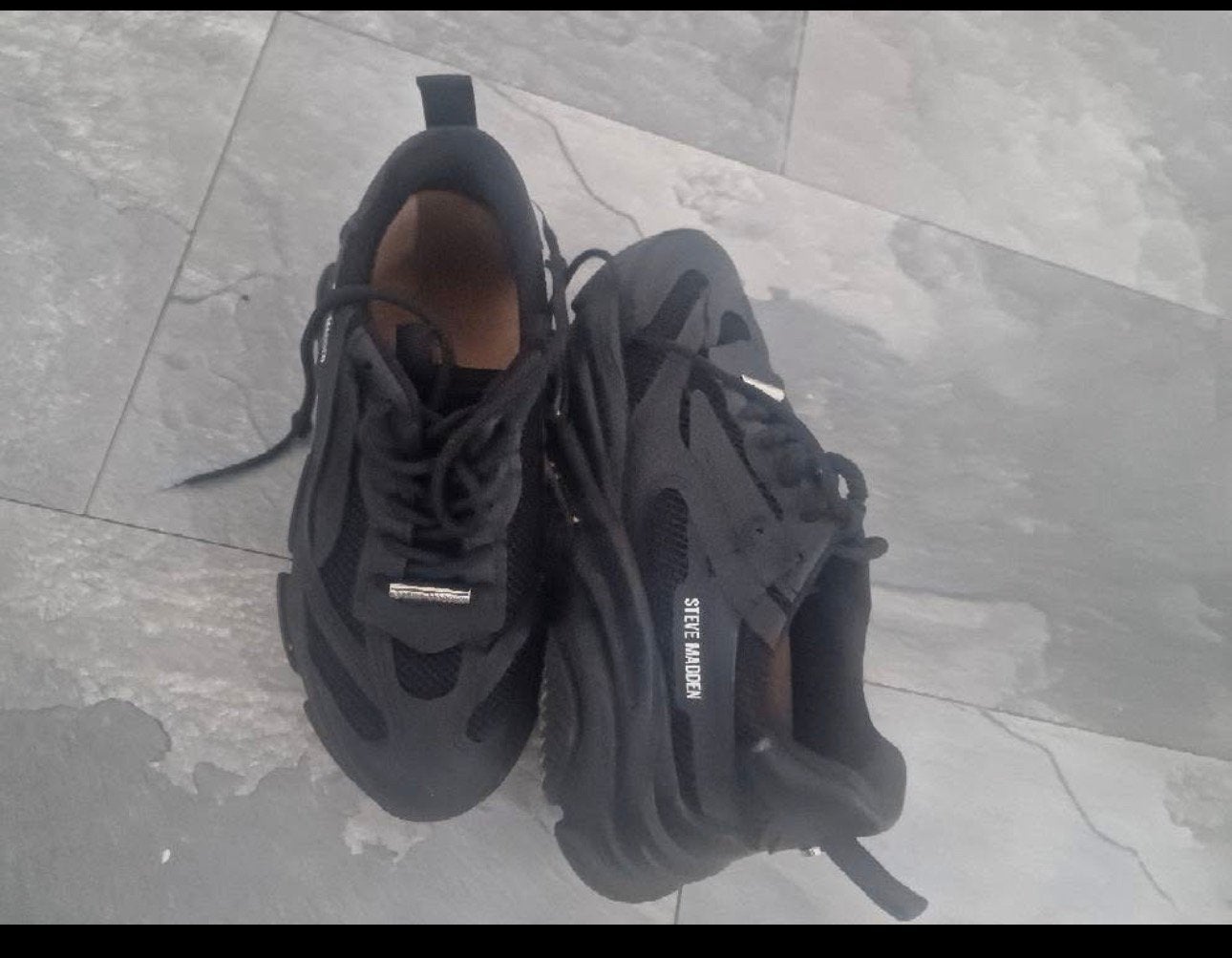 Steve madden 35/36, Ophalen, Zo goed als nieuw, Zwart, Sneakers of Gympen