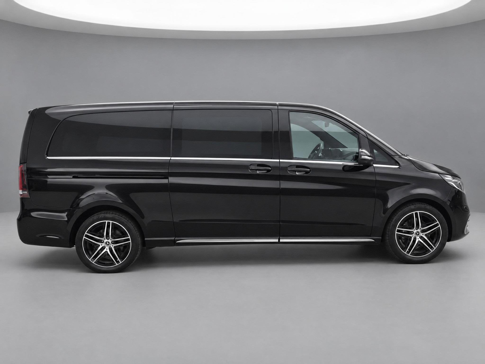 Mercedes-Benz V-klasse 250d Extra Lang Avantgarde, Auto's, Achterwielaandrijving, Gebruikt, Zwart, Leder