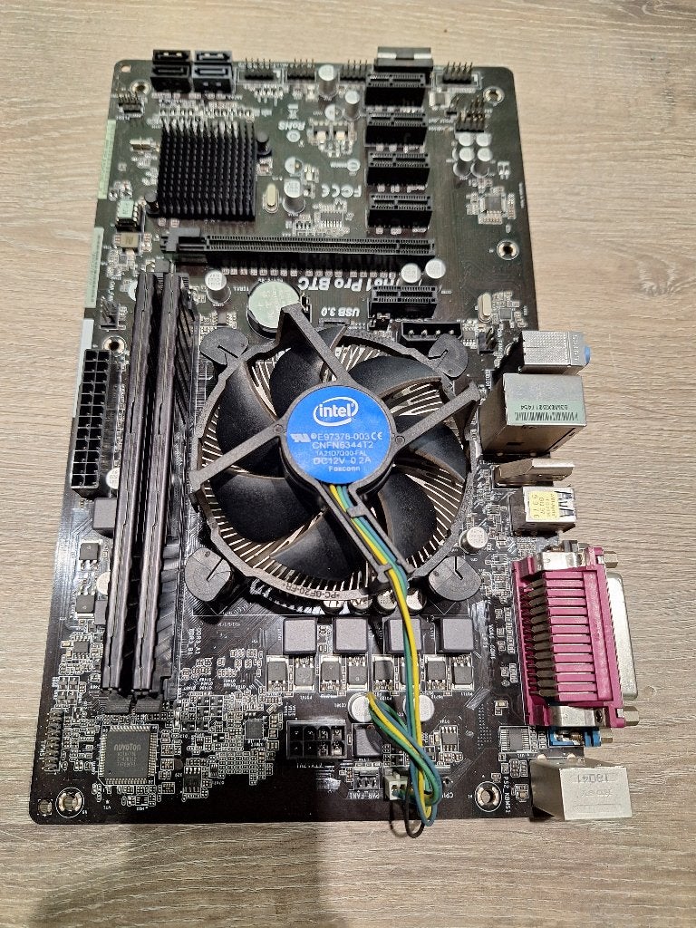 Asrock H81 BTC PRO R2.0  i5 moederbord met cpu en geheugen, Gebruikt, DDR3, Ophalen of Verzenden, LGA 1150