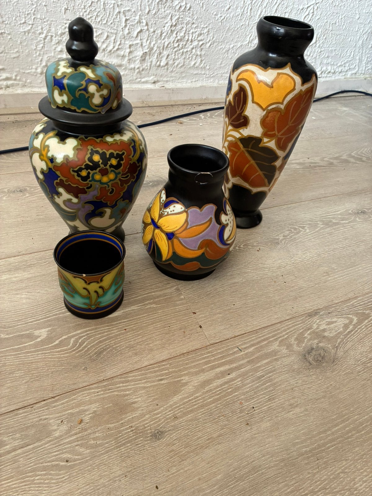 Plateel vazen/potten, Antiek en Kunst, Ophalen
