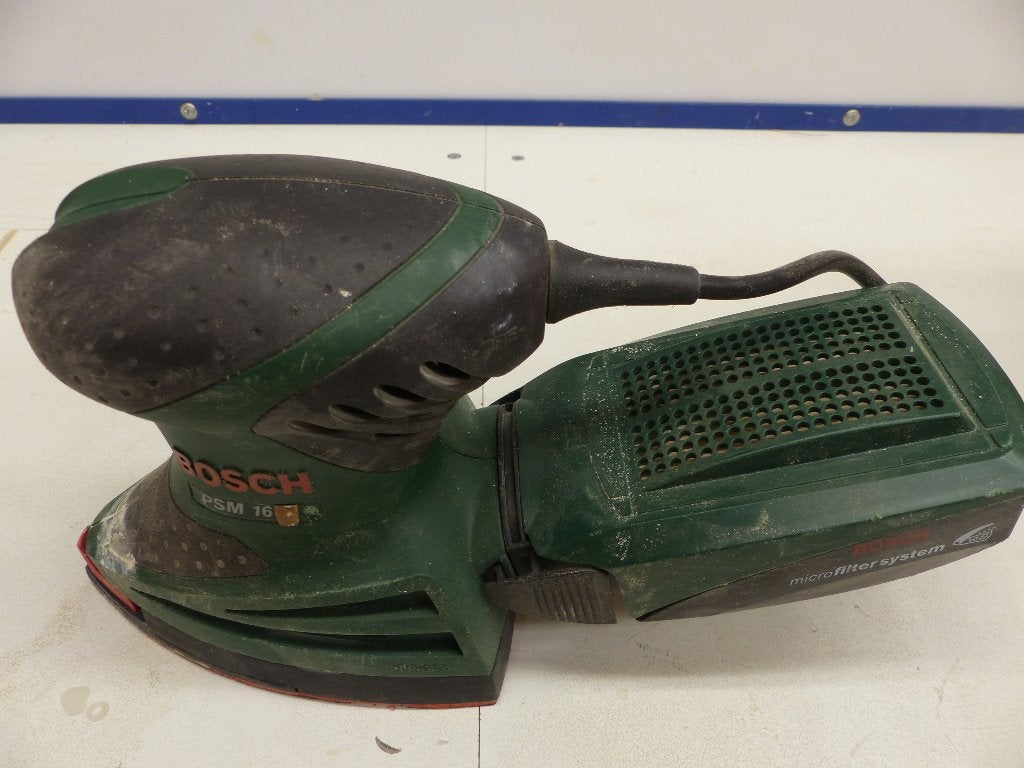 Bosch delta schuurmachine, Doe-het-zelf en Verbouw, Gereedschap | Schuurmachines, Ophalen of Verzenden, Gebruikt, Minder dan 600 watt