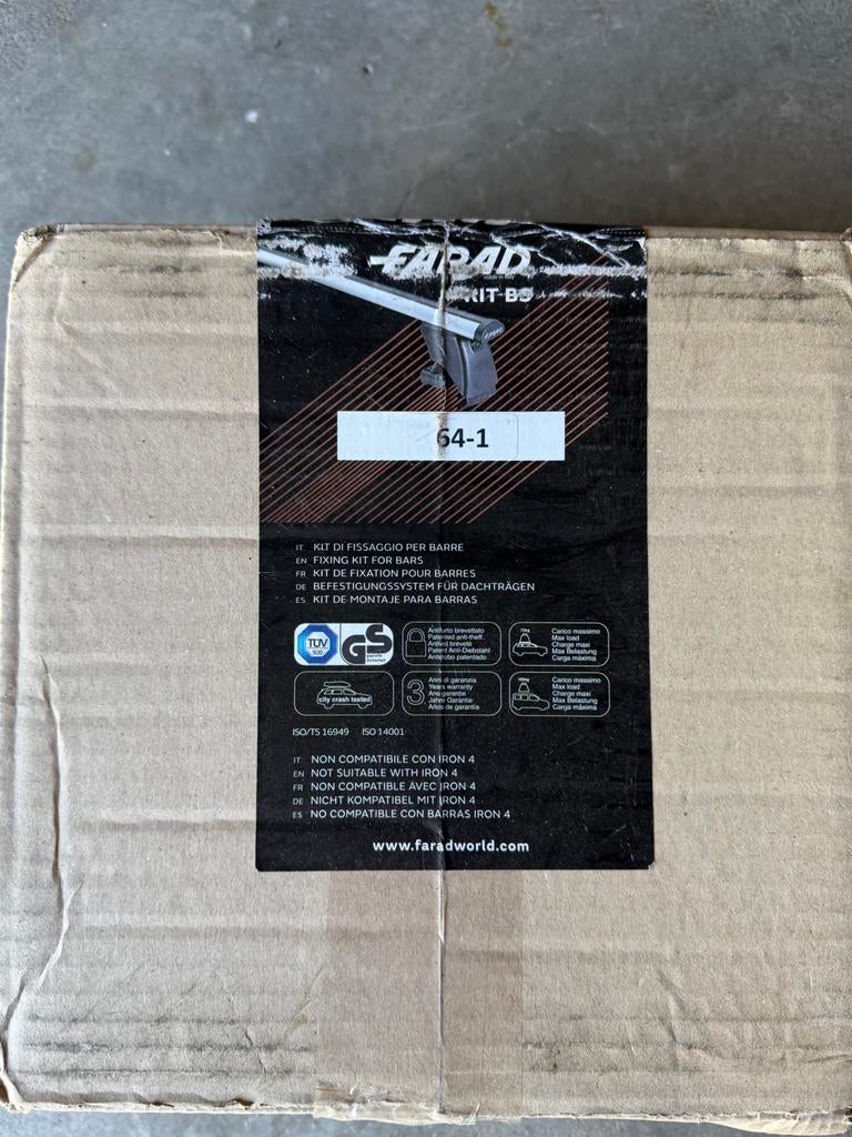 Nieuwe Farad Aluminium Dakdragers - 120 cm, Auto diversen, Dakdragers, Nieuw, Ophalen of Verzenden
