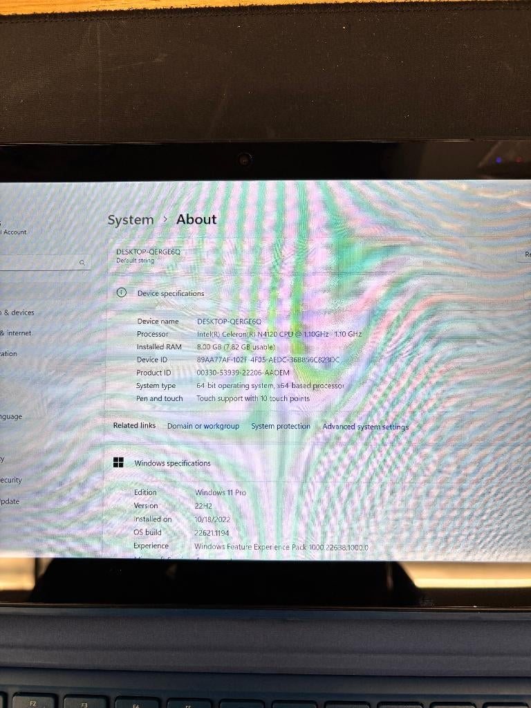 Windows 11 Tablet, Computers en Software, Windows Tablets, Ophalen of Verzenden, Zo goed als nieuw, 12 inch, Wi-Fi