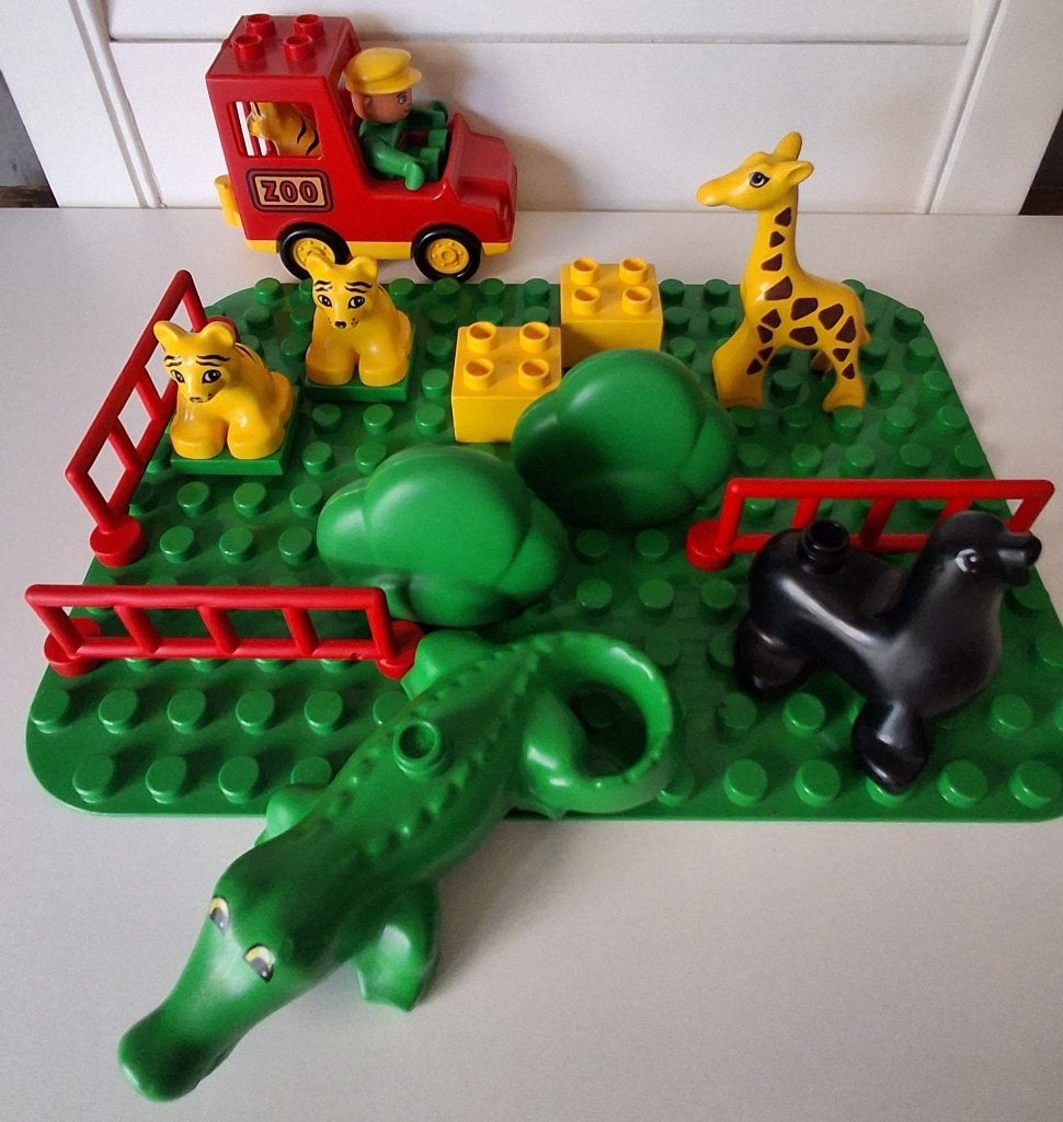Duplo dierentuin | Zoo zgan | incl. grondplaat, auto, dieren, Overige thema's, Overige typen, Ophalen of Verzenden, Zo goed als nieuw