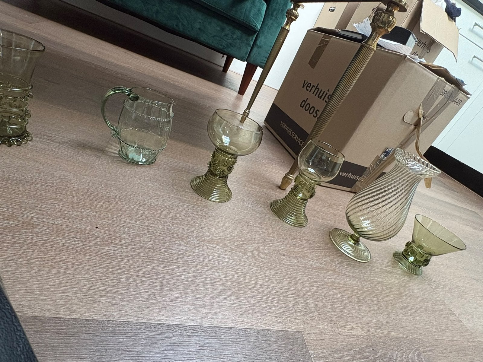 Replica 17e Eeuwse Glazen Set - Handgemaakt & Ongebruikt, Ophalen of Verzenden, Zo goed als nieuw, Overige typen