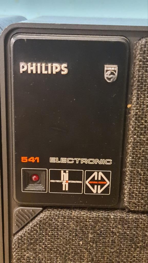 Philips 541 Electronic Speakers - Vintage Stereo Set, Philips, Gebruikt, Ophalen of Verzenden, Minder dan 60 watt