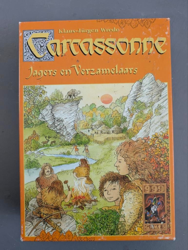 Carcassonne Jagers en Verzamelaars met mini uitrbeiding, Vijf spelers of meer, Ophalen of Verzenden, Zo goed als nieuw, 999 Games