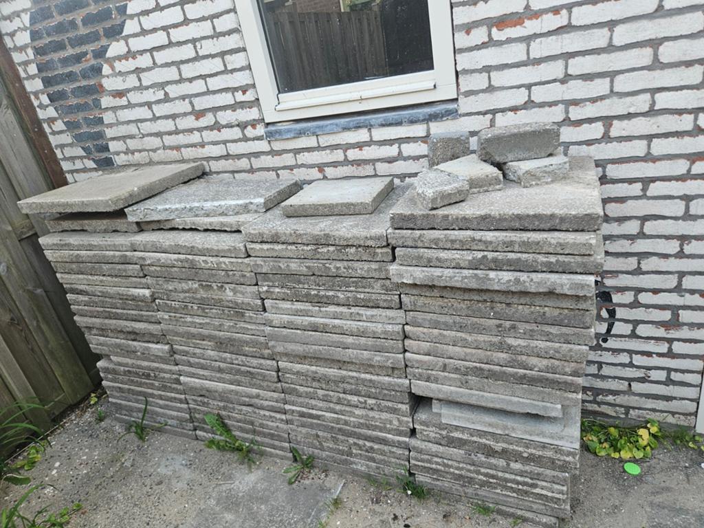 Gebruikte terrastegels, Tuin en Terras, Tegels en Klinkers, Ophalen of Verzenden