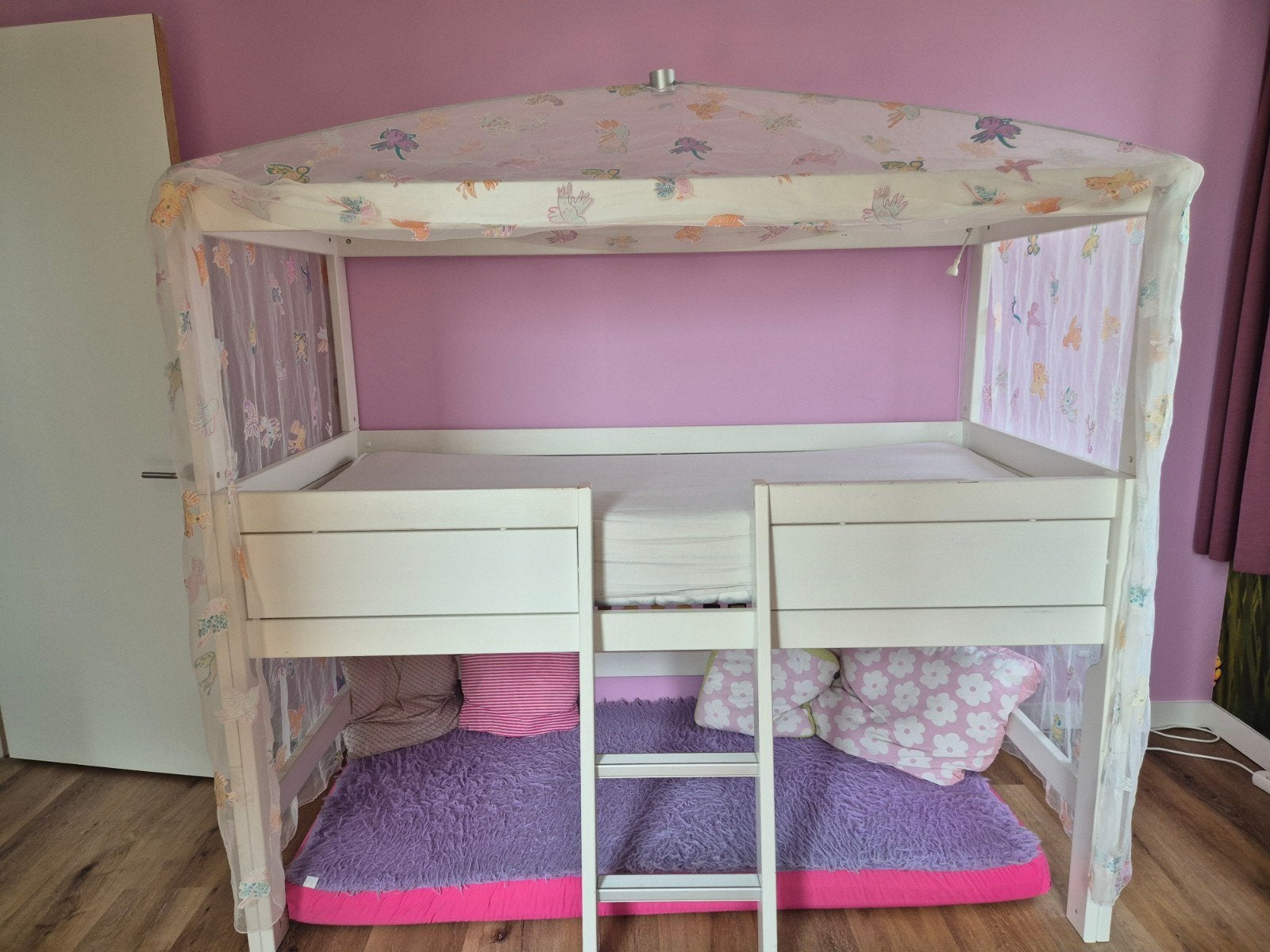 Lifetime hemelbed halfhoogslaper erg compleet, Ophalen, Gebruikt, Halfhoogslaper