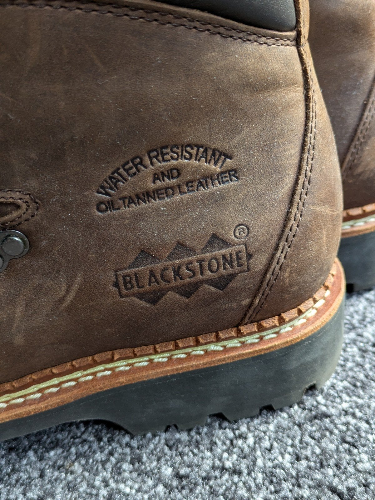 Blackstone 999 bruine leren boots - een keer gedragen, Kleding | Heren, Blackstone, Bruin, Boots, Ophalen of Verzenden