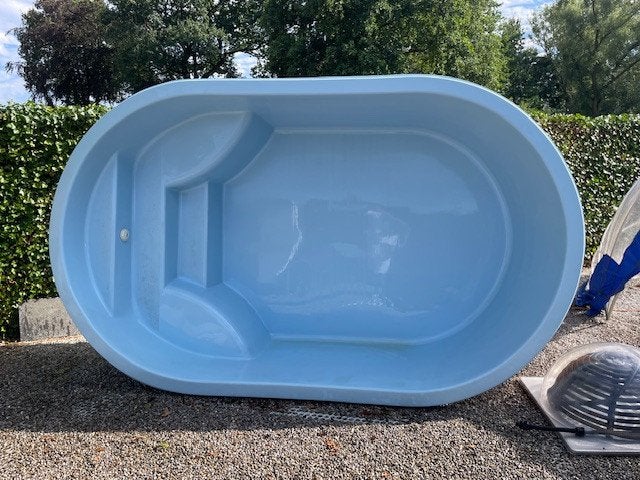 Zgan Compact Polyester zwembad 3.45x2.05x1.00m + zandfilter, Tuin en Terras, Zwembaden, Ophalen, 200 tot 300 cm, 80 tot 120 cm